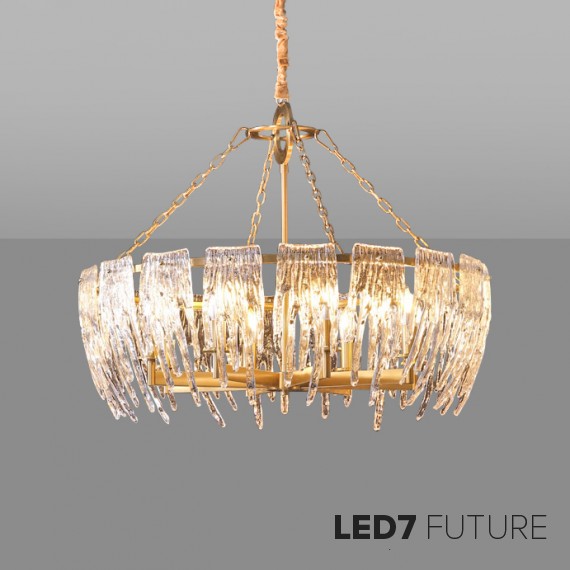 Loft Industry Modern - Melting Ice Circle Chandelier